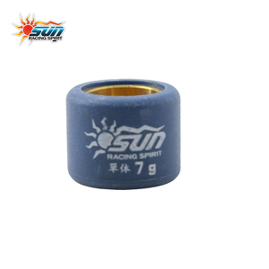 SUN RACING 15x12mm 7G Rouleaux de variateur CVT pour MIO 100, fabrication taïwanaise, noyau en laiton, jeu de 6 rouleaux - Product Image 5