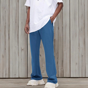 SKEY CORPORATION New Style Men's Casual <b>Trousers</b> Lightweight Plain Dyed Polyester/Cotton <b>Summer</b> Anti-Wrinkle Pants - Product Image 4