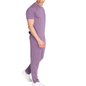 Survêtements d'été à capuche pour hommes de qualité supérieure, 100% coton, ensemble de jogging uni de couleur unie, vêtements de rue, ensemble de survêtements deux pièces - Product Image 4