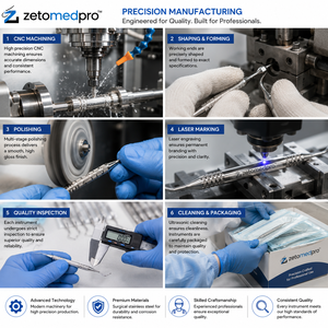 Zetomed Pro อุปกรณ์ทำฟันแบบพรีเมี่ยม204S สแตนเลสสตีลสเกลเลอร์ทำฟัน - Product Image 4