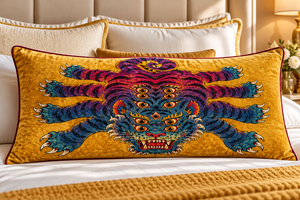 ปลอกหมอนกำมะหยี่หรูหรา ลายเสือ สี่เหลี่ยมจัตุรัส สำหรับโซฟาที่บ้าน - Product Image 2