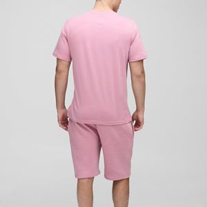 Conjunto de Verano Casual para Hombre al por Mayor: Camiseta y Pantalones Cortos de Algodón Transpirables con Estampado Estilo Fleece, Ropa Urbana 2026 - Product Image 2