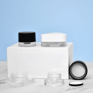 Rõ ràng trắng đen con thủy tinh kháng tập trung container Jar mới đến bán buôn chiết xuất thủy tinh tập trung lọ - Product Image 2