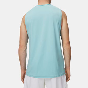 เสื้อกล้ามคอกลม 100% ผ้าฝ้าย ทรงหลวม แฟชั่นทันสมัย แห้งเร็ว น้ำหนักมาก เหมาะสำหรับผู้ชาย ใส่สบายในฤดูร้อน - Product Image 2