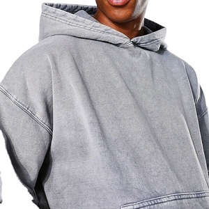 Sudadera con Capucha Extra Grande para Hombre, Personalizada 2025, Lavado Ácido, 100% Algodón, Felpa, Cómoda, Transpirable y de Secado Rápido, Gran Venta para Invierno - Product Image 3