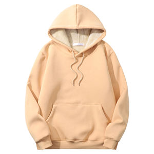 High Quality Men <b>Sherpa</b> Fleece Hoodie 100% Cotton Heavyweight 360g Warm Pullover with Pocket OEM Supplier Hoodies & Sweatshirts - Product Image 1