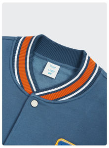 New Arrival for PAK INDUSTRY Men's Retro-Style Embroidered Varsity <b>Jacket</b> 100% Wool <b>Waterproof</b> & Windproof - Product Image 3