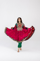 Robe Kuchi vintage afghane en velours uni, écologique, à prix bas, couleurs personnalisées, grandes tailles