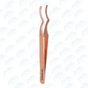 Stainless Steel Lash Extension Tweezers Professional Lash Extension Tweezers Fiber Tip Tweezers Reusable - Product Image 2