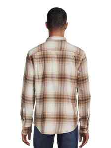 Men's Plaid Long Sleeve Casual <b>Shirt</b> Full Button Down <b>Collar</b> Breathable 100% Cotton Woven Fabric Autumn Style - Product Image 2