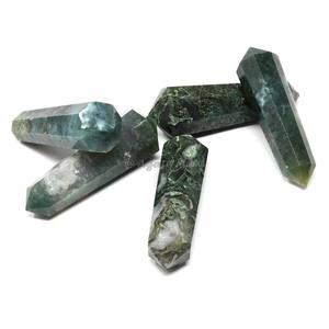 Usine Fabrication Personnalisée Serpentine Double Terminé Cristal Point Baguettes Poli Deux Côté Tour Obélisque Pour La Décoration - Product Image 2