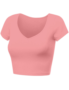 Custom Made Women Crop <b>Top</b> T Shirt Casual Wear Anti Wrinkle Breathable Comfortable hot sale Women Crop <b>Top</b> T Shirt For Adults - Product Image 1