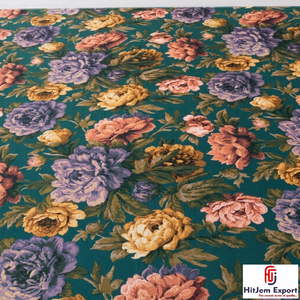 Tissu en polyester imprimé numériquement élégant, matériau textile doux de qualité supérieure pour la fabrication de vêtements de mode - Product Image 2