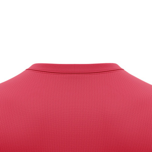 Camiseta de Fútbol Personalizada Sublimada para Hombre, Cuello Redondo, Manga Corta, Estampado Geométrico Rojo, Absorbe la Humedad, Corte Regular, Ligera, 100% - Product Image 6