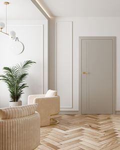 Eco-friendly Soundproof Modern Design Wood Interior Apartment Door with Swing Opening Finished Surface Solid MDF Core Doors - Product Image 2