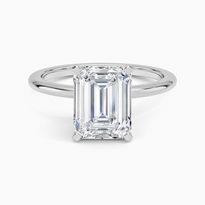 BOJ <b>Ring</b> 091 <b>Emerald</b> Cut 925 <b>Silver</b> Halo Stone Prong Setting Solitaire Diamond <b>Ring</b> 2ct D Color VVS1 Moissanite GRA Certified - Product Image 1