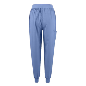 Nouveauté : Ensembles d'uniformes d'infirmière d'hôpital à manches courtes et pantalon de jogging, personnalisables avec logo, extensibles, pour le personnel médical - Product Image 5