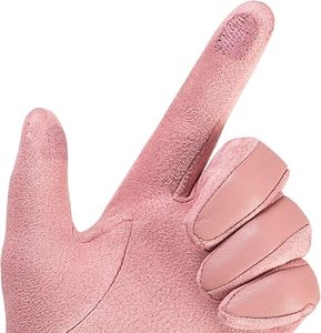 Leather Fashion <b>gloves</b> for Women, <b>Touch</b> <b>Screen</b> Wool Lined Outdoor Windproof - Product Image 3