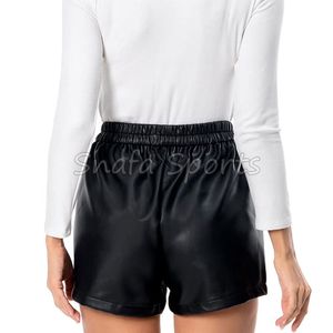 Shorts en cuir pour femmes sur mesure, vente en gros, coupe ajustée, nouvelle collection, qualité supérieure - Product Image 4