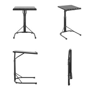 Tavolo Pieghevole Regolabile per Banchetti ed Eventi, Uso Interno/Esterno, Nero - Product Image 2