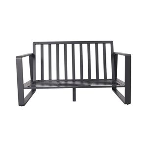 Divano doppio e tavolino rettangolare con cuscino in tessuto americano bianco latte # Set da Giardino 5453 di Tino Tino - Product Image 6