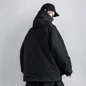 mens techwear jacket designed for streetwear fashion with modern functional elements men techwear jacket - Product Image 2