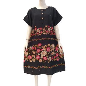 Vestido informal para mujer, vestido para mamá muy cómodo de usar a diario, hecho de material de rayón. - Product Image 3