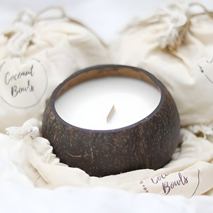 Customized logo Box Packaging Table Dinner Decor Coconut <b>Candle</b> Shell Scented <b>Candles</b> Cheap Price - Product Image 1