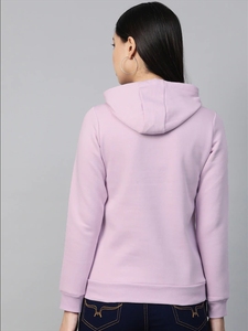 Sudadera con Capucha Lavanda para Mujer, Estampado Friday Hello Weekend, Informal, Manga Larga, Tejido de Algodón, Ropa de Otoño - Product Image 2