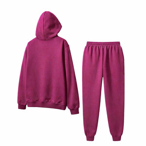 Unisex Plaid Tracksuit Set Full Zipper <b>Hooded</b> Collar Casual Breathable Polyester Cotton Spring Adult Regular Fit Side Pockets - Product Image 2