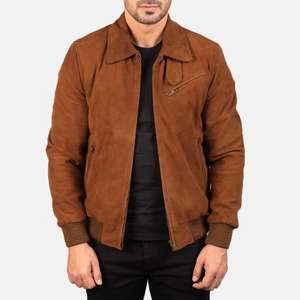 Chaqueta Bomber de Invierno para Hombre, Ecológica, Transpirable, de Poliéster, con Bolsillos Delanteros, Estilo Casual de Motociclista - Product Image 2