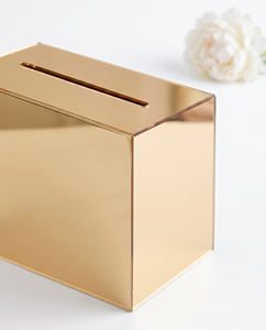 Boîte à vœux et boîte à cartes de mariage personnalisée en acrylique de 3 mm avec serrure, porte-cartes de mariage personnalisé avec logo - Product Image 2