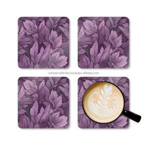 Juego de Posavasos de Corcho y Nogal Ecológicos Hechos a Mano, Diseño Personalizado de la Mejor Calidad, Decoración para Mesa de Té, Bodas y Eventos - Product Image 6