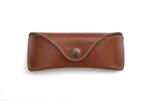 Premium Leather <b>Glasses</b> Sleeve Genuine Cowhide Pouch Luxury <b>Soft</b> Handmade Reading Spectacles Protector <b>Case</b> LGC-0121 - Product Image 3