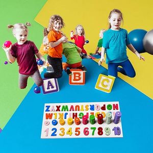 Tablero de aprendizaje de matemáticas Montessori 3 en 1 de madera |   Juegos de Números, Colores y Conteo para Niños Pequeños |   Rompecabezas Educativo de Clasificación - Product Image 3