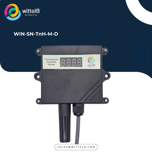 Capteur de qualité de l'air WITTELB WIN-SN-PM (PM2.5/PM1.0/PM10) avec affichage à 4 chiffres, Modbus RTU RS485, 12-24VDC, automatisation des bâtiments - Product Image 1