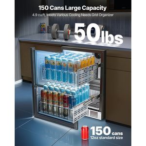 Frigorifero Compatto da Incasso in Acciaio Inox da 24 Pollici con Doppio Controllo della Temperatura - Product Image 3