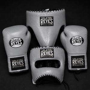 Custom Logo Mexican Style High Quality Premium Leather MMA <b>Boxing</b> Gloves Lace-Up Closure Head Guard Groin Guard - Product Image 5