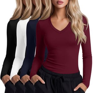 T-shirt de sport respirant à compression pour femme, séchage rapide, idéal pour la course, le fitness et l'entraînement en extérieur - Product Image 5