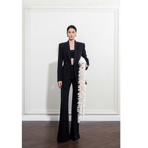 Camisa de Mujer, Top Bandeau de Satén, Sin Mangas, Ajustado, de Rayón, Tejido Elástico, Blusas Elegantes para Mujer - Product Image 2