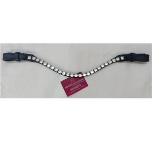Fronture de cheval en cuir de qualité supérieure avec détails de coupelles creuses, réglable, pour équestre, fabricant et grossiste - Product Image 1