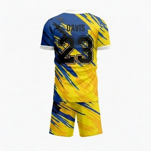 Vêtements de sport d'équipe de haute qualité, uniforme de football imprimé, impression numérique, respirant, 100% polyester, dernier design, prix bas, service OEM - Product Image 3