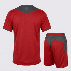 Camiseta de Fútbol para Hombre, Personalizada, con Cuello en V, Manga Corta, Cierre de Hebilla, Secado Rápido, 100% Poliéster, Venta Caliente - Product Image 3