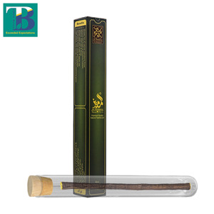 Al-Mumeez - Caja de 1 Pieza con Miswak Natural de Oliva y Soporte Higiénico de Vidrio con Tapón de Madera para Cuidado Bucal Orgánico, Frescura y Limpieza - Product Image 1