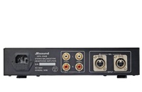 Amplificateur de microphone monocanal JR SOUND COLIS HPA-206, connexion XLR, sortie mono, boîtier métallique, montage sur table, impédance 1M