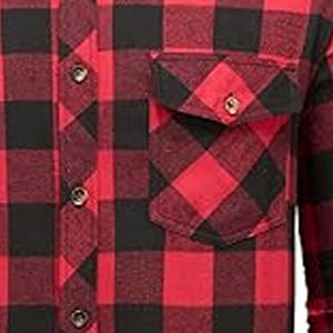 Chemise en flanelle pour homme à prix de gros, dernier style, très vendue, anti-plis, matériau durable, entièrement personnalisable - Product Image 2