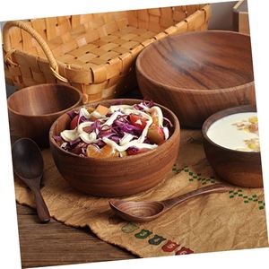 Encuentra un cuenco de madera clásico hecho a mano similar para servir alimentos y accesorios elegantes para la cocina del hogar. - Product Image 4