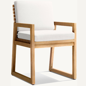 Silla de exterior con brazos de estilo moderno y sencillo para relajarse en la terraza o junto a la piscina - Product Image 2