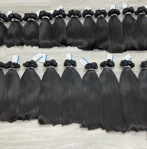 Cheveux humains 100% vietnamiens, lisses naturels, trame de cheveux noire, double épaisseur, cuticules entièrement alignées, prêts à être expédiés, sans perte de cheveux - Product Image 3