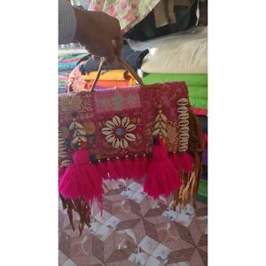 Bolsos de algodón con bordado tradicional indio, bolsos de moda para niñas, accesorios de regalo, bolsa ecológica, venta al por mayor - Product Image 1